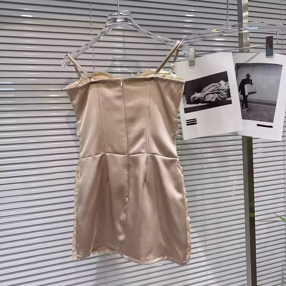 Рокля Nude Flower