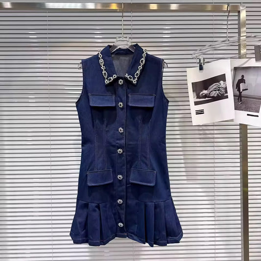 Деним рокля Shortcake