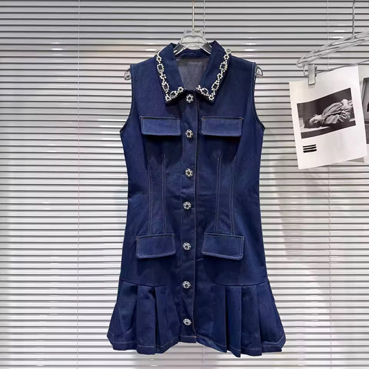 Деним рокля Shortcake