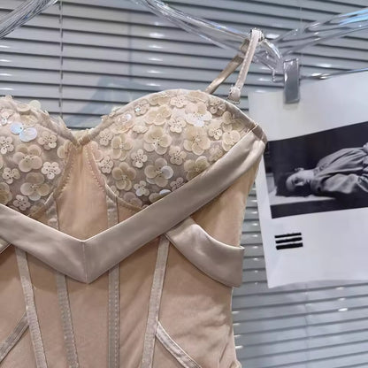 Рокля Nude Flower