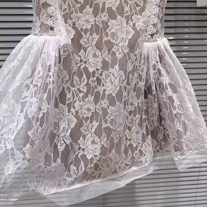 Рокля Lacy White