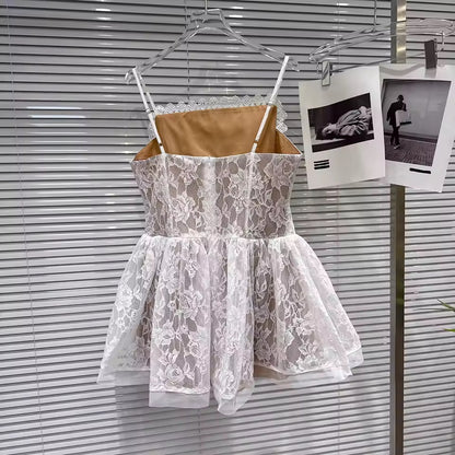 Рокля Lacy White